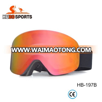 straps custom frameless polarized snowboarding google goggles ski with nose guard